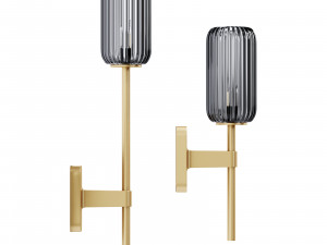 Astro lighting tacoma single-single grande reed ribbed glass 3D Model