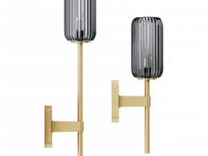 Astro lighting tacoma vidro com nervuras de palheta &uacute;nica grande Modelo 3D
