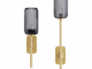 Astro lighting tacoma vidro com nervuras de palheta &uacute;nica grande Modelo 3D