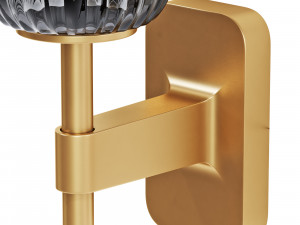 Astro lighting tacoma single-single grande reed ribbed glass 3D Model