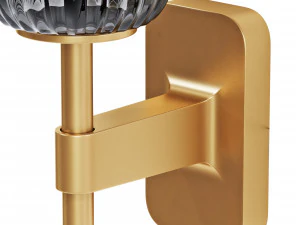 Astro lighting tacoma vidro com nervuras de palheta &uacute;nica grande Modelo 3D