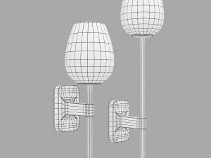 Astro lighting tacoma single-single grande tulip glass Modelo 3D