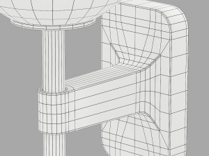 Astro lighting tacoma single-single grande tulip glass Modelo 3D