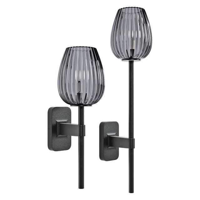 Astro lighting tacoma single-single grande tulip ribbed glass 3D Модель .c4d .max .obj .3ds .fbx .stl .blend 