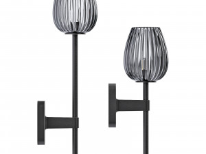 Astro lighting tacoma single-single grande tulip ribbed glass 3D Модель