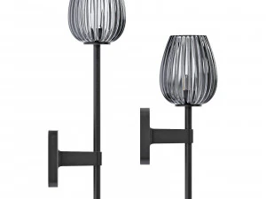 Astro lighting tacoma single-single grande tulip ribbed glass 3D Model