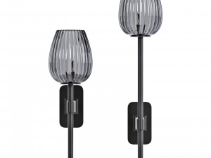 Astro lighting tacoma single-single grande tulip ribbed glass 3D Модель