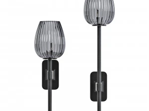 Astro lighting tacoma single-single grande tulip ribbed glass 3D Model