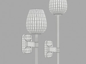 Astro lighting tacoma single-single grande tulip ribbed glass 3D Model