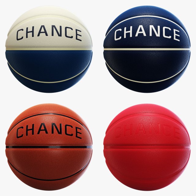 Basketball ball chanse set 3D Model .c4d .max .obj .3ds .fbx .stl .blend 