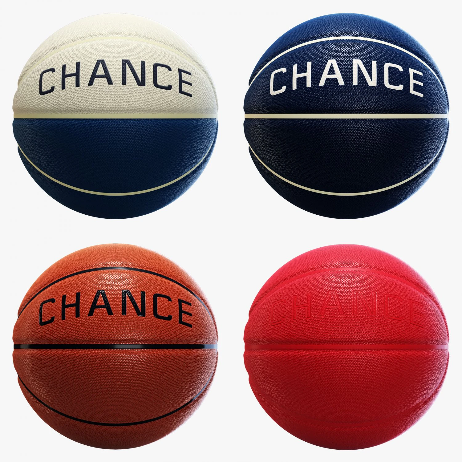 Basketball ball chanse set 3D Model .c4d .max .obj .3ds .fbx .stl .blend 