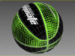 Basketball ball nike dominate set 3D Model