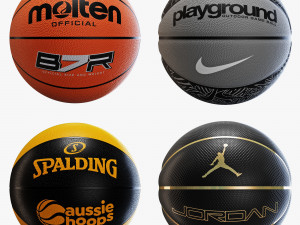 Basketball ball set 005 3D Model