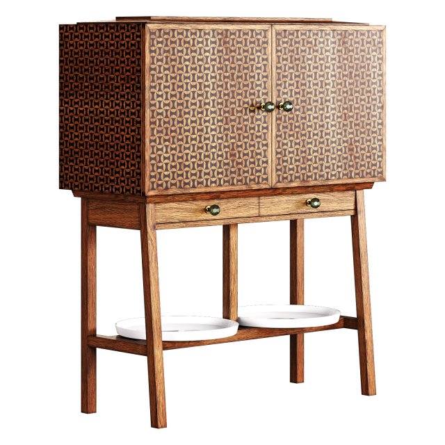 Ernest William Gimson cabinet Modèle 3D .c4d .max .obj .3ds .fbx .stl .blend 