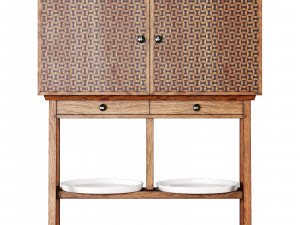 Ernest William Gimson cabinet Modèle 3D