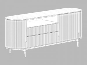 Gallotti and radice kumi credenza 3Dモデル