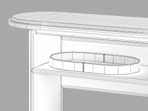 Gallotti and radice sensei console Modelo 3D
