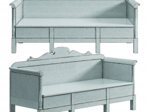 Old bench Model 3D