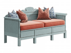 Old bench Model 3D