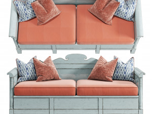 Old bench Model 3D