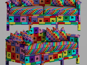 Old bench Model 3D