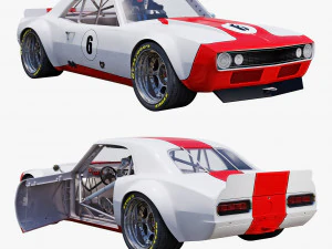 Chevrolet Camaro 1967 Rennen 3D Modell