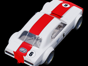 Chevrolet camaro 1967 racing 3Dモデル