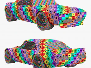 Chevrolet camaro 1967 racing 3D Model
