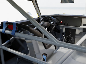 Chevrolet camaro 1968 racing 3D Model