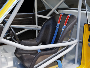 Chevrolet camaro 1968 racing 3D Model