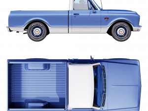 Chevrolet C10 1967 3D Модель