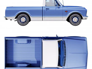 Chevrolet C10 1967 3D Model