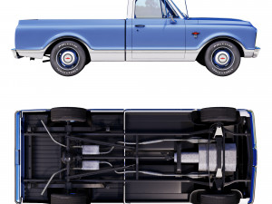 Chevrolet C10 1967 3D Модель