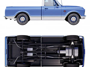 Chevrolet C10 1967 3D Model
