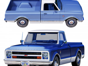 Chevrolet C10 1967 3D Модель