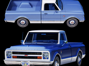 Chevrolet C10 1967 3D Модель