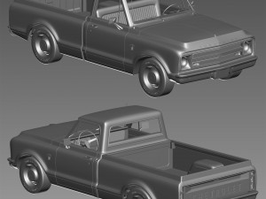 Chevrolet C10 1967 3D Модель