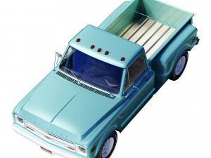 Chevrolet C10 1968 short bed Model 3D