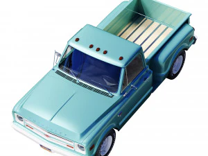 Chevrolet C10 1968 short bed 3D Model