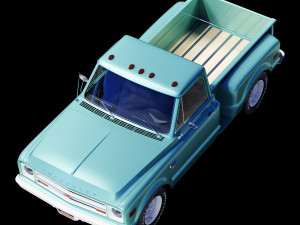 Chevrolet C10 1968 short bed Model 3D