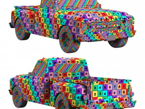 Chevrolet C10 1968 short bed 3D Model