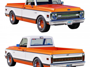 Chevrolet C10 1969 3D Model