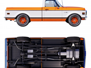 Chevrolet C10 1969 3D Model