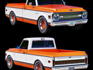Chevrolet C10 1969 3D Model