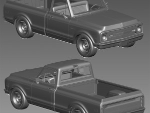 Chevrolet C10 1969 3D Model