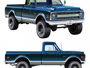 Chevrolet C10 1970 Modelo 3D
