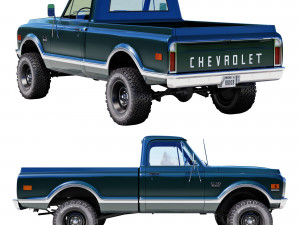 Chevrolet C10 1970 3D Model