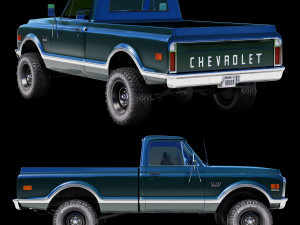 Chevrolet C10 1970 3D Model