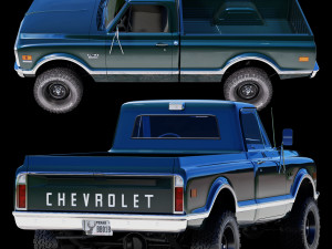Chevrolet C10 1970 3D Model