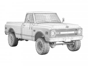 Chevrolet C10 1970 3D Model